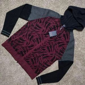 Good Man Brand Merino Wool Hooded zip up sweater NWT